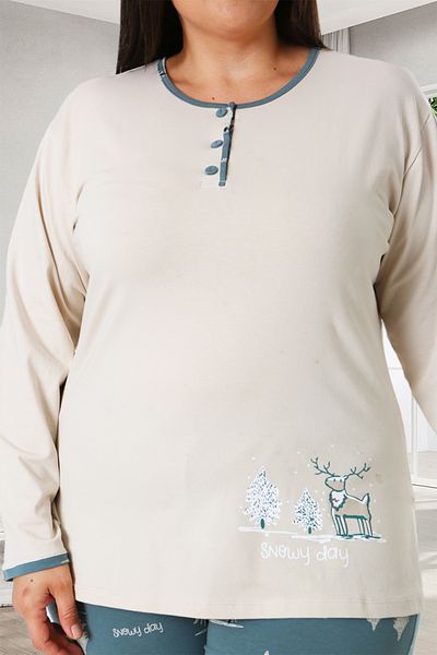 Bella Linda Cotton Plus Size Women's Pajama Set