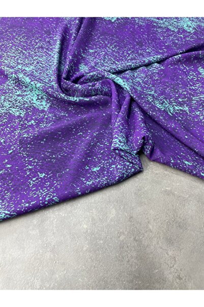 ipekkumaş Mor Desen Elbiselik Şifon Kumaş Ürünümüz Adet Olarak Satılır 1 Adet...