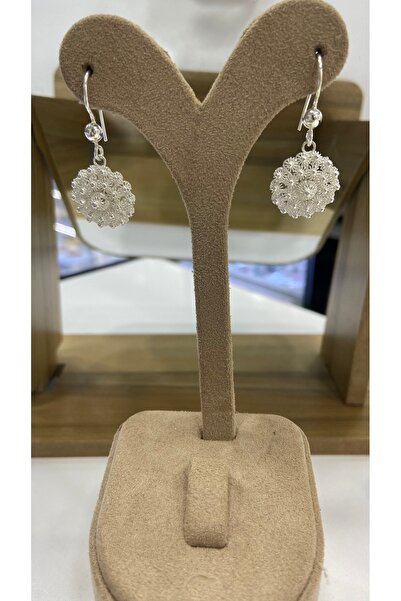 Midyat Artuklu Gümüşçülük Telkari Bereket Modeli Gümüş Sallantılı Küpe