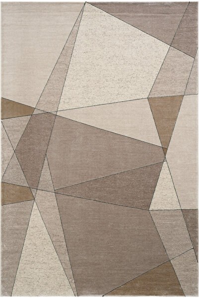 Cool Halı Design 07 Krem Gold Salon Halısı Geometrik Desen Yüksek Kalite Sık ...