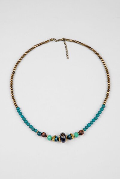 Lila Rosa Ethnic Authentic Natural Stone Necklace