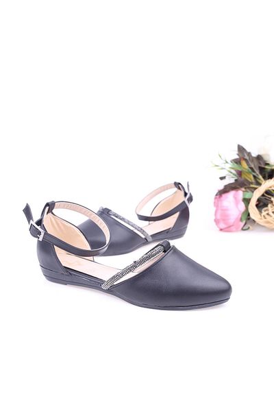 Sedef 2070 Women's Ankle Strap Ballerina Shoes