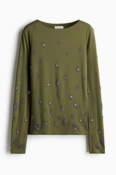 H&M Bead-embellished top