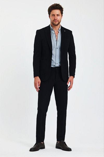 Savira slimfit κοστούμι πάνω από πλεκτό ύφασμα νέας σεζόν