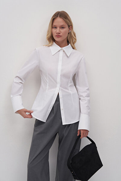 Mathilda Store Women's White Mathilda Fit Special Shirt