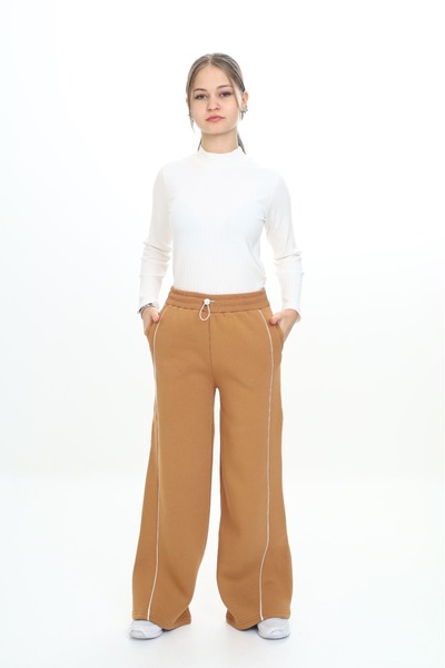 Toontoy Girl's Piping Detailed Sweatpants