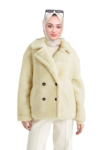 ALFUDO Moda Collection Kadın Astarlı Peluş Mont