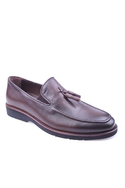 Dericibey 024 Men's Genuine Leather Light Sole Casual Shoes