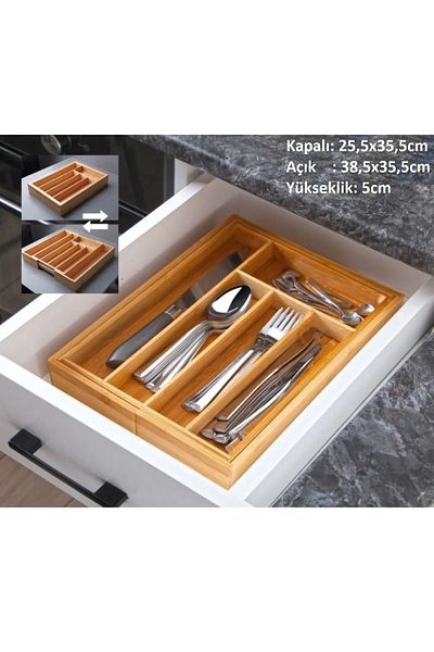 Pinkev 6-Piece Bamboo Cutting Board - Combination Set of Spoon Holder, Napkin Holder and Foil