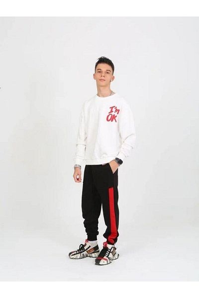 Zekids Hanorac pentru copii I'm Ok scris cu 2 fire
