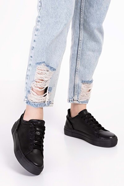 Gondol Hakiki Deri Taş Detay Anatomik Taban Spor Ayakkabı Als.1358