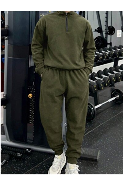 MOONBULL Set de pantaloni de trening pentru bărbați, cu guler Bato, rezistent...