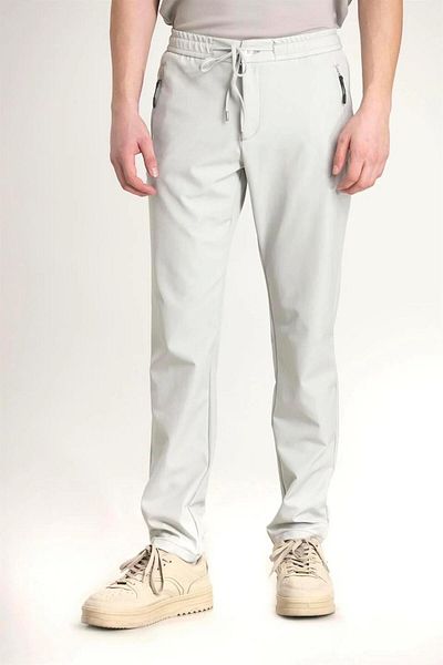 GMG FIRENZE Elastic Waist Back Pocket Double Fleto Lace-Up Jogger Men's Trousers