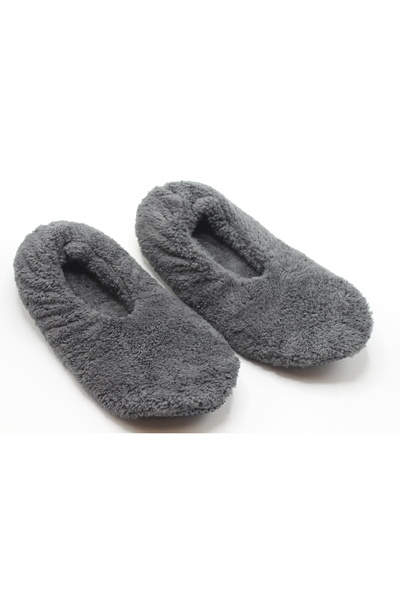 fluffy Men's Booties Slippers Foldable Bag Portable Home Flats Non-Slip No Sound Sole