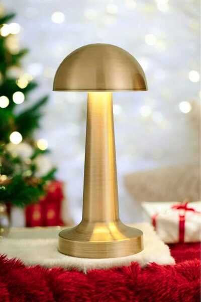 Cata Dekoratif Masa Lambası Dimmerli Şarjlı Lizbon Gold Ct-8429 Masa Lambası ...