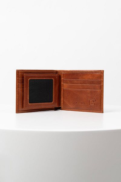 BAYDERİ Leval Extra Genuine Leather Men's Wallet with Gift Card Holder