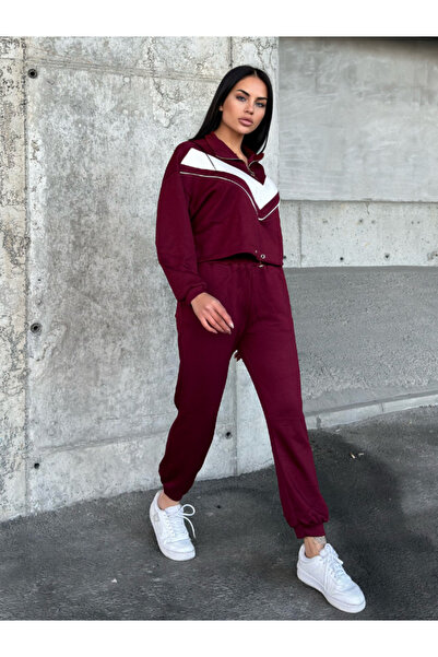 orjinal blue b Γυναικείο άνετο αθλητικό σετ με αραβική διακόσμηση