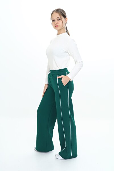 Toontoy Girl's Piping Detailed Sweatpants