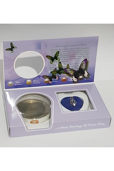 bijoux uniques هدية خاصة قلادة من اللؤلؤ الحقيقي في المحار