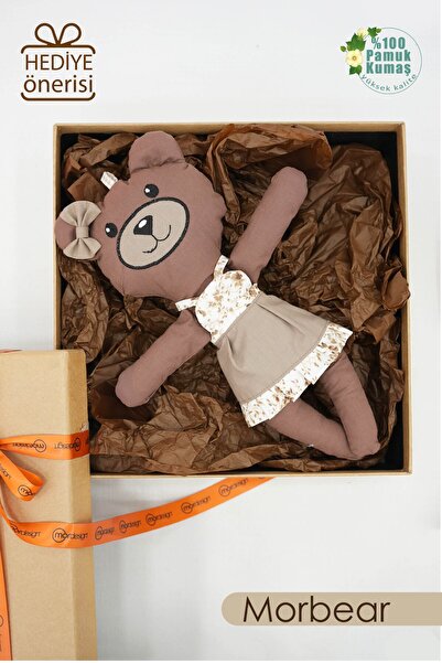 mordesign Bebek Oyuncak, Yüzü Nakışlı Doğal Bebek, Yenidoğan Hediyesi, Oyun A...