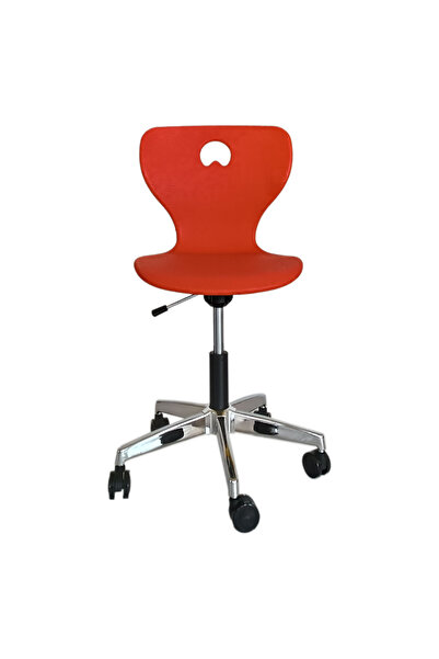 Adem Koç Plastik Koltuk Çalışma Koltuğu Laboratuvar Sandalyesi Dönerli Sandal...