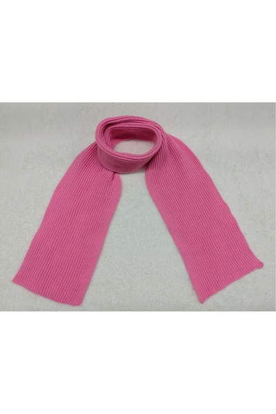 Sevimli Knitwear Long Scarf Solid Color Full Thessaloniki Patterned