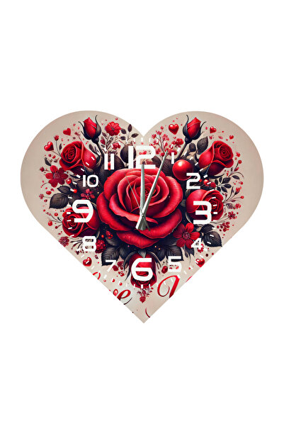 Ti Play Tİ-PLAY KS83 CEAS DE PERETE CADOU ÎN FORMA DE INIMĂ 30X30 CM