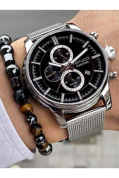 Ferrucci Men's Watch All Functions Active, Bracelet with 2 Year Warranty