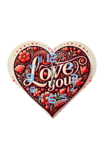 Ti Play Tİ-PLAY KS97 CEAS DE PERETE CADOU ÎN FORMA DE INIMĂ 30X30 CM