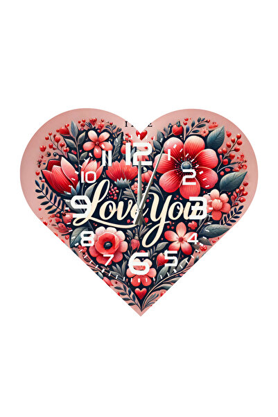 Ti Play Tİ-PLAY KS100 CEAS DE PERETE CADOU ÎN FORMA DE INIMĂ 30X30 CM