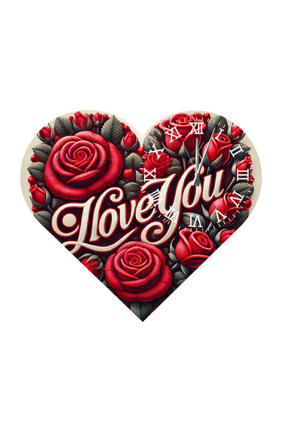 Ti Play Tİ-PLAY KS80 CEAS DE PERETE CADOU ÎN FORMA DE INIMĂ 30X30 CM