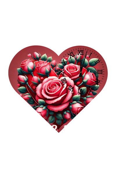 Ti Play Tİ-PLAY KS19 CEAS DE PERETE CADOU ÎN FORMA DE INIMĂ 30X30 CM