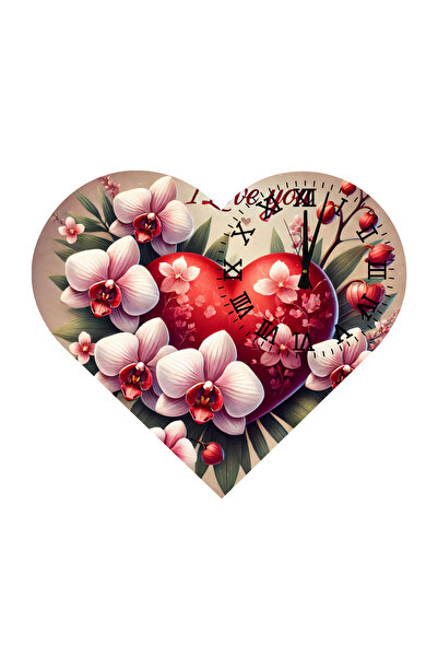 Ti Play Tİ-PLAY KS71 CEAS DE PERETE CADOU ÎN FORMA DE INIMĂ 30X30 CM