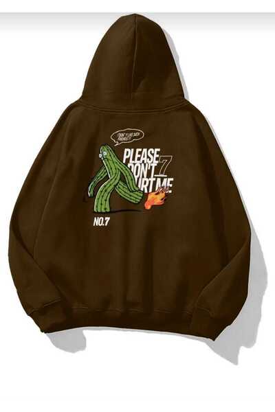 KOZİA OUTDOORS Hanorac supradimensionat unisex cu glugă cu imprimeu malkoçbey...