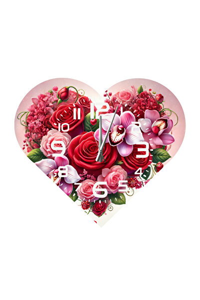 Ti Play Tİ-PLAY KS106 CEAS DE PERETE CADOU ÎN FORMA DE INIMĂ 30X30 CM