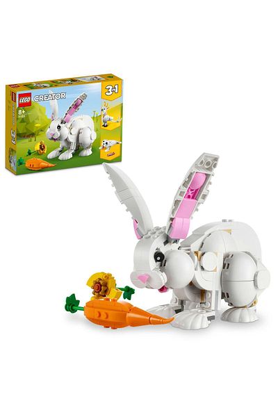LEGO ® Creator 3 in 1 White Rabbit 31133- Cockatoo Parrot and White F for Children Aged 8 and Above