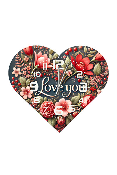 Ti Play Tİ-PLAY KS91 CEAS DE PERETE CADOU ÎN FORMA DE INIMĂ 30X30 CM