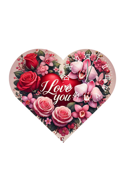 Ti Play Tİ-PLAY KS56 CEAS DE PERETE CADOU ÎN FORMA DE INIMĂ 30X30 CM