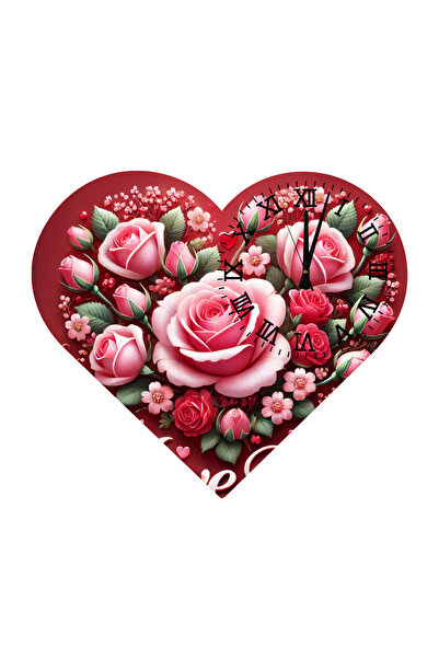 Ti Play Tİ-PLAY KS15 CEAS DE PERETE CADOU ÎN FORMA DE INIMĂ 30X30 CM