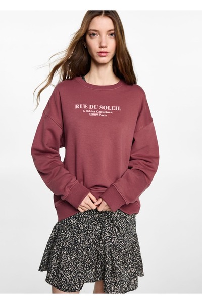 Mango Teen Yazılı sweatshirt