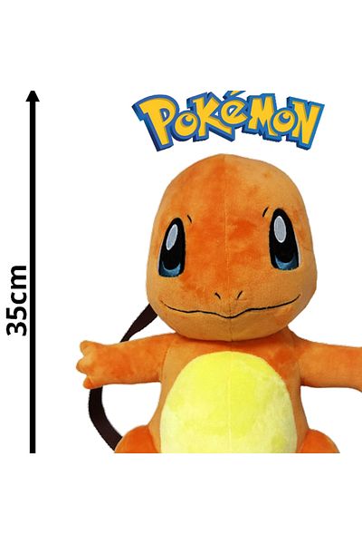 Pokemon Pokepack Official Plushemon Bag Charmander Fluffymon Bag 25X15X35Cm
