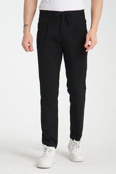 Frappoli Ανδρικό ίσιο παντελόνι Jogger Slim Fit με τσέπες στο πλάι