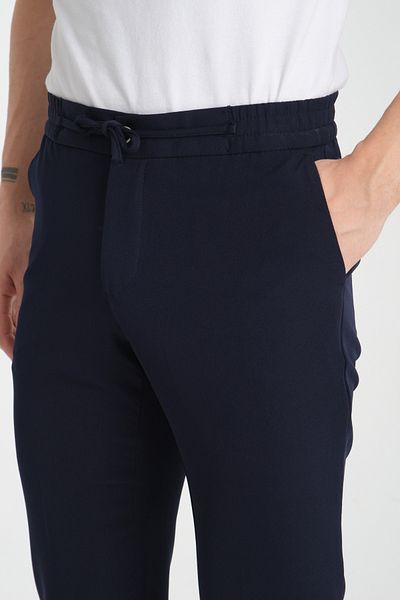 Frappoli Ανδρικό ίσιο παντελόνι Jogger Slim Fit με τσέπες στο πλάι