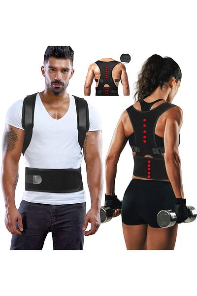 HASBY Upright Posture Magnetic Corset - Women's and Men's Standing Bracket, Back and Shoulder Humpback