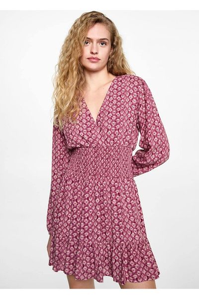 Mango Teen Patterned Short Dress