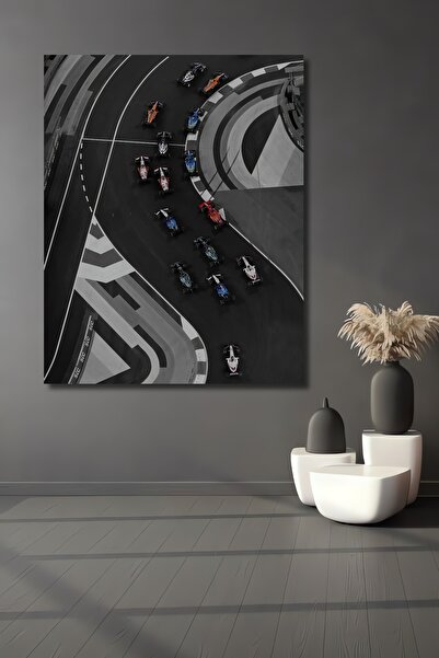 Teona Ahşap Formula Vehicule rapide pe pistă de curse Pictură decorativă din lemn MDF Pictură dreptunghiulară