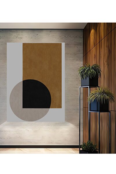 Teona Ahşap Tablou decorativ din lemn MDF cu model geometric minimalist abstr...