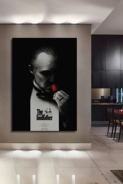 Teona Ahşap The Godfather Ahşap MDF Dekoratif Ev/İşyeri Duvar Tablo Dikdörtge...