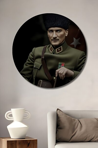 Teona Ahşap Pictură decorativă din lemn MDF Ataturk pentru perete pentru casă...