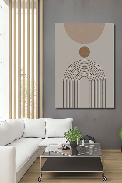 Teona Ahşap Bohem Tarzda Soyut Ahşap MDF Dekoratif Ev/İşyeri Duvar Tablo Dikd...